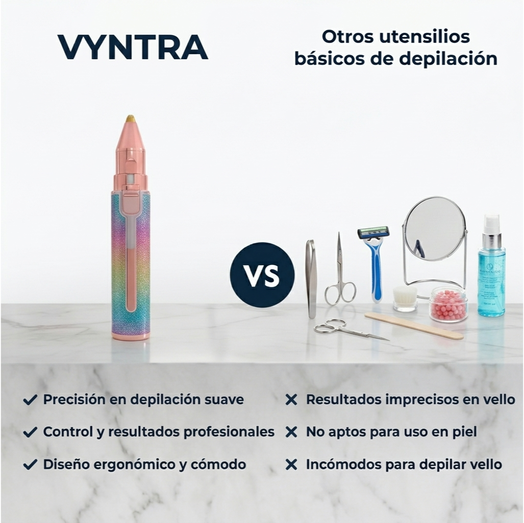 Depiladora facial de precisión indolora recargable