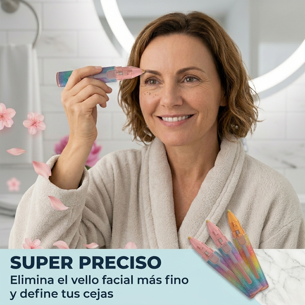 Depiladora facial de precisión indolora recargable